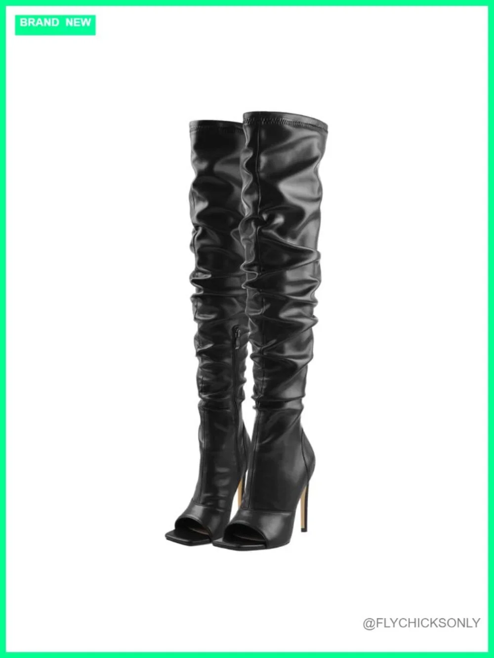 Women's Stiletto Heel Rhinestone Over the Knee Boots